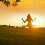 child on swing